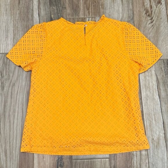 J. Crew Eyelet Puff Sleeve Top - Picture 3 of 3
